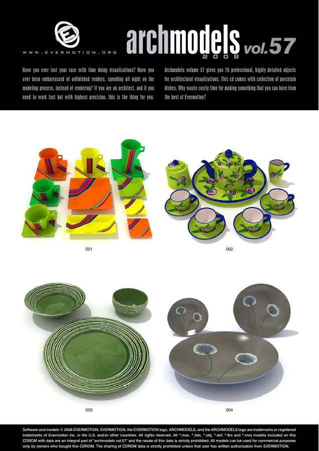 Archmodels Vol. 057 catalogue first page