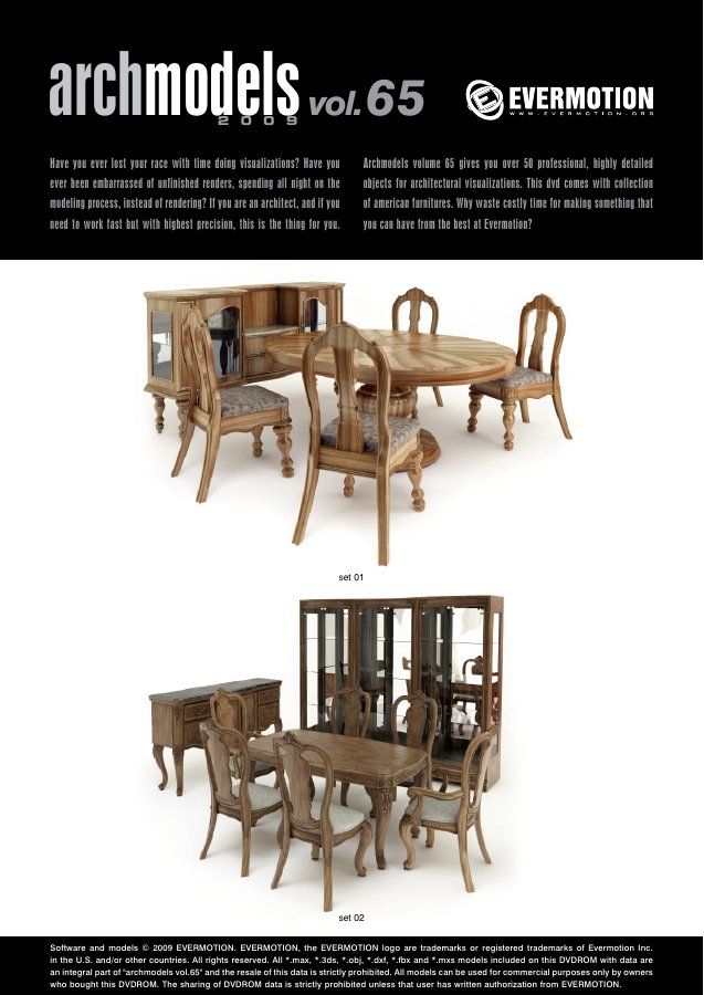 Archmodels Vol. 065 catalogue first page
