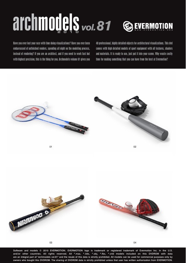 Archmodels Vol. 081 catalogue first page