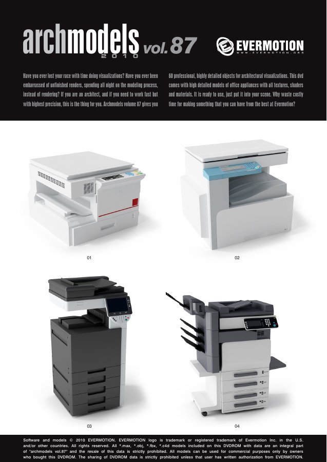 Archmodels Vol. 087 catalogue first page
