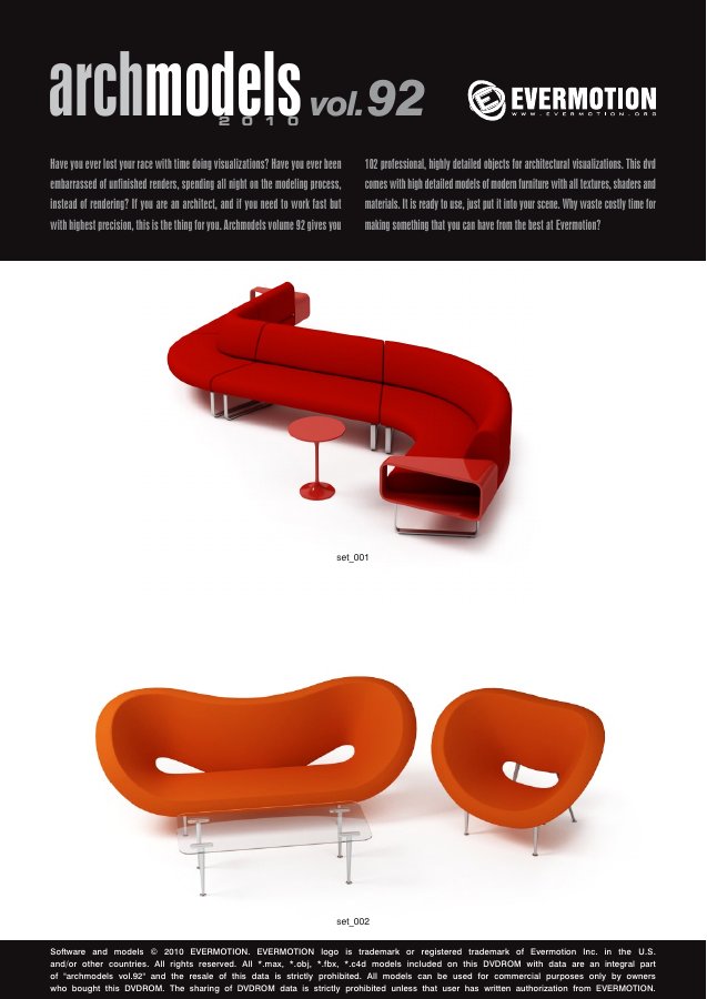 Archmodels Vol. 092 catalogue first page