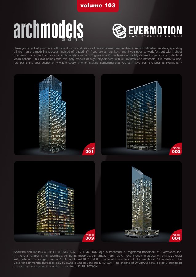 Archmodels Vol. 103 catalogue first page