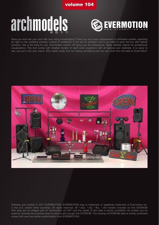 Archmodels Vol. 104 catalogue first page